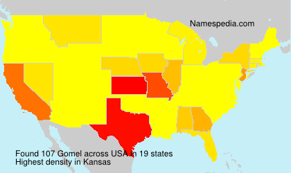 Surname Gomel in USA Surname Gomel in USA