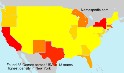 Surname Gomex in USA Surname Gomex in USA