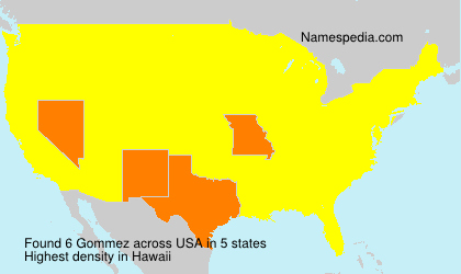 Surname Gommez in USA Surname Gommez in USA