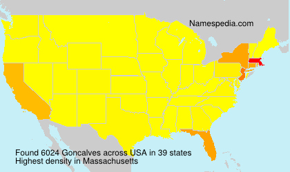 Surname Goncalves in USA Surname Goncalves in USA