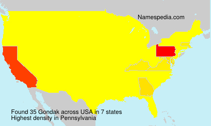 Surname Gondak in USA Surname Gondak in USA