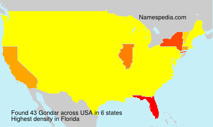 Surname Gondar in USA Surname Gondar in USA