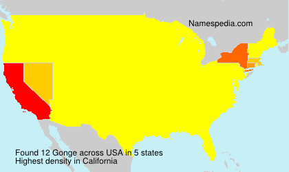 Surname Gonge in USA Surname Gonge in USA
