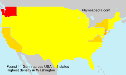 Surname Gonn in USA Surname Gonn in USA