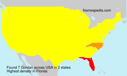 Surname Gontan in USA Surname Gontan in USA