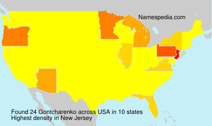 Surname Gontcharenko in USA Surname Gontcharenko in USA