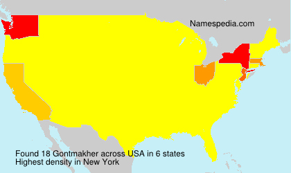 Surname Gontmakher in USA Surname Gontmakher in USA
