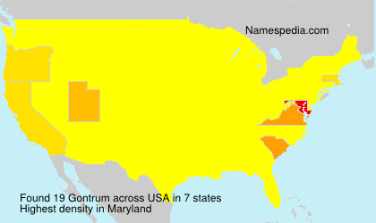 Surname Gontrum in USA Surname Gontrum in USA