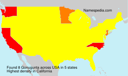 Surname Gonugunta in USA Surname Gonugunta in USA