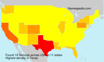Surname Gonzals in USA Surname Gonzals in USA