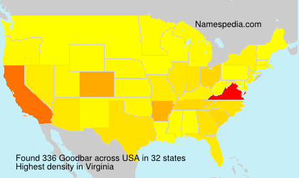 Surname Goodbar in USA Surname Goodbar in USA