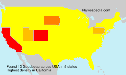 Surname Goodbeau in USA Surname Goodbeau in USA