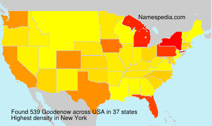 Surname Goodenow in USA Surname Goodenow in USA