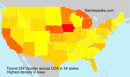 Surname Gooder in USA Surname Gooder in USA