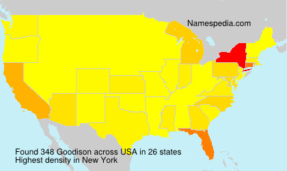 Surname Goodison in USA Surname Goodison in USA