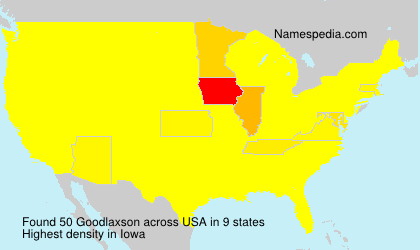 Surname Goodlaxson in USA Surname Goodlaxson in USA