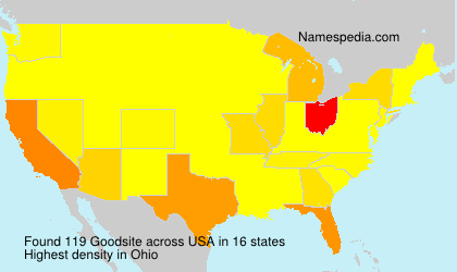 Surname Goodsite in USA Surname Goodsite in USA