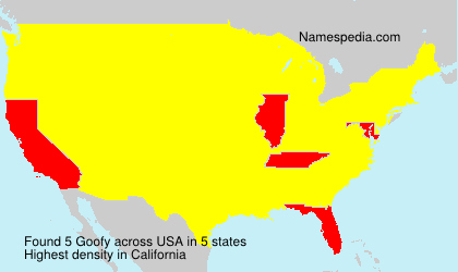 Surname Goofy in USA Surname Goofy in USA