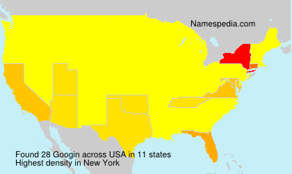 Surname Googin in USA Surname Googin in USA
