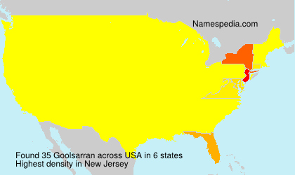 Surname Goolsarran in USA Surname Goolsarran in USA