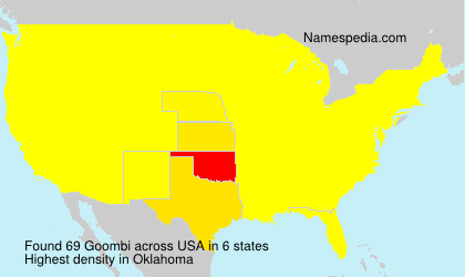 Surname Goombi in USA Surname Goombi in USA