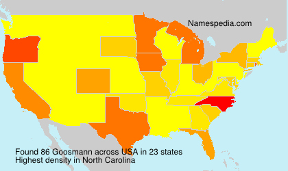 Surname Goosmann in USA Surname Goosmann in USA