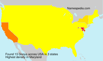 Surname Gooya in USA Surname Gooya in USA