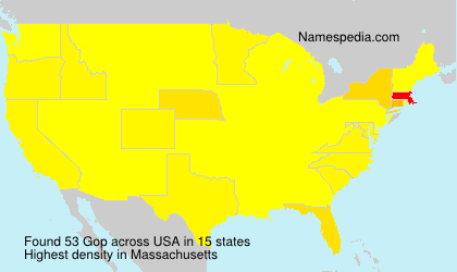 Surname Gop in USA Surname Gop in USA