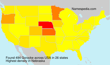 Surname Goracke in USA Surname Goracke in USA