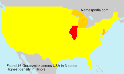 Surname Goraczniak in USA