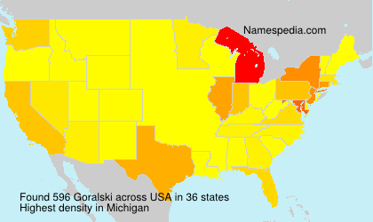 Surname Goralski in USA Surname Goralski in USA