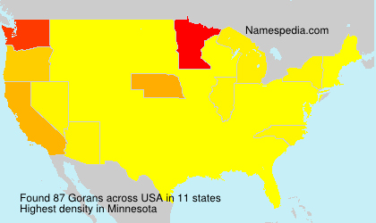 Surname Gorans in USA Surname Gorans in USA
