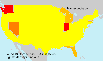 Surname Gorc in USA Surname Gorc in USA