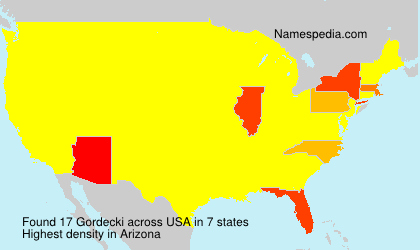Surname Gordecki in USA Surname Gordecki in USA