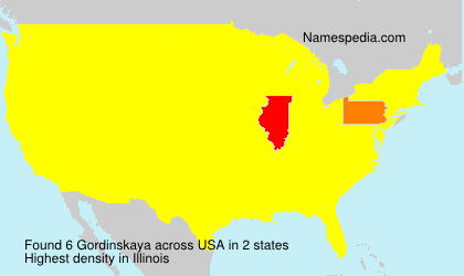 Surname Gordinskaya in USA Surname Gordinskaya in USA