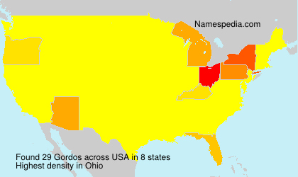 Surname Gordos in USA Surname Gordos in USA