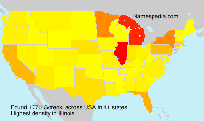 Surname Gorecki in USA Surname Gorecki in USA