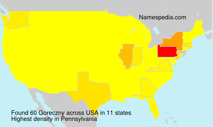 Surname Goreczny in USA Surname Goreczny in USA