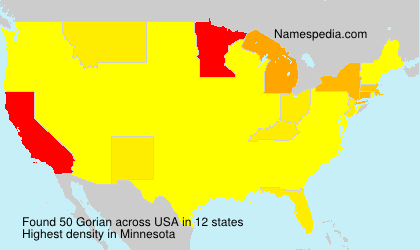 Surname Gorian in USA Surname Gorian in USA