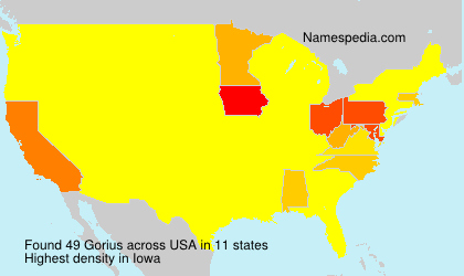 Surname Gorius in USA Surname Gorius in USA