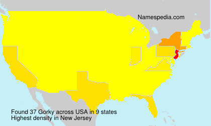 Surname Gorky in USA Surname Gorky in USA