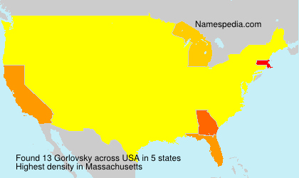 Surname Gorlovsky in USA Surname Gorlovsky in USA