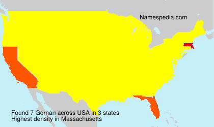 Surname Gornan in USA Surname Gornan in USA