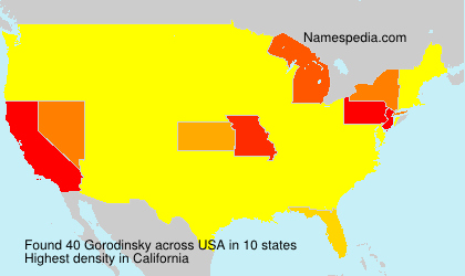 Surname Gorodinsky in USA Surname Gorodinsky in USA