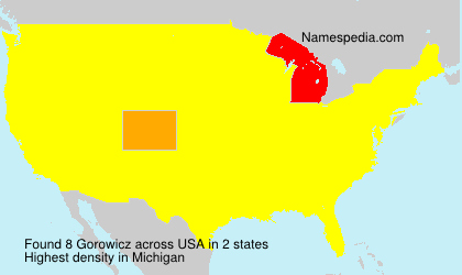 Surname Gorowicz in USA Surname Gorowicz in USA