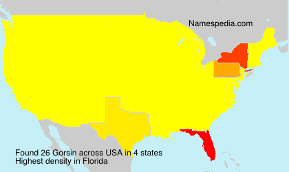 Surname Gorsin in USA Surname Gorsin in USA