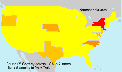 Surname Gorthey in USA Surname Gorthey in USA