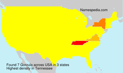 Surname Gorzula in USA Surname Gorzula in USA