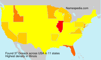 Surname Gosack in USA Surname Gosack in USA