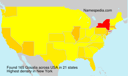 Surname Gosalia in USA Surname Gosalia in USA
